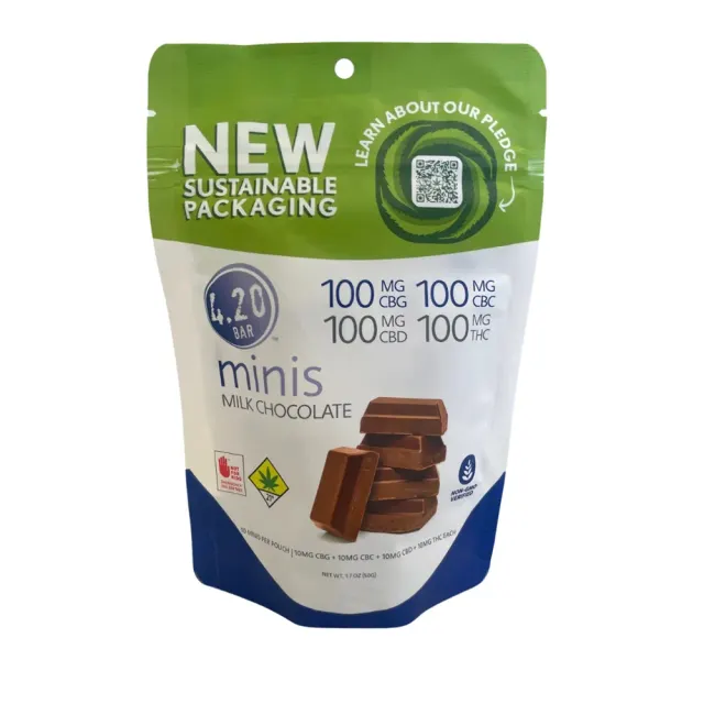 1:1:1:1 Milk Chocolate [10pk] (100mg CBD/100mg THC/100mg CBG/100mg CBC)
