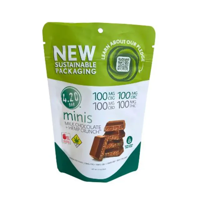 1:1:1:1 Milk Chocolate + Hemp Crunch [10pk] (100mg CBD/100mg THC/100mg CBG/100mg CBC)
