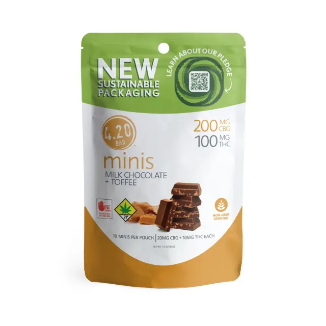 2:1 Milk Chocolate + Toffee [10pk] (200mg CBG/100mg THC)