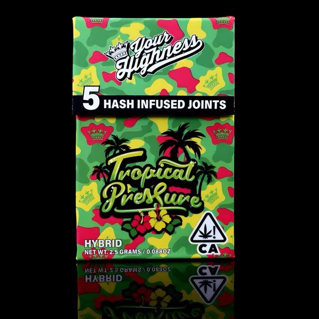 TROPICAL PRESSURE 5PK [HASH INFUSED] 2.5G