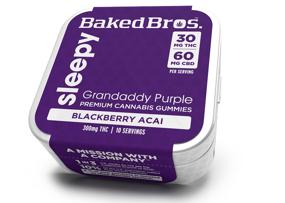 Blackberry Acai Sleepy Gummies | 100mg | 1:2 THC:CBD