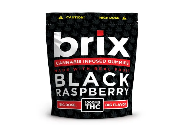 brix™ 1000mg THC Black Raspberry Gummie