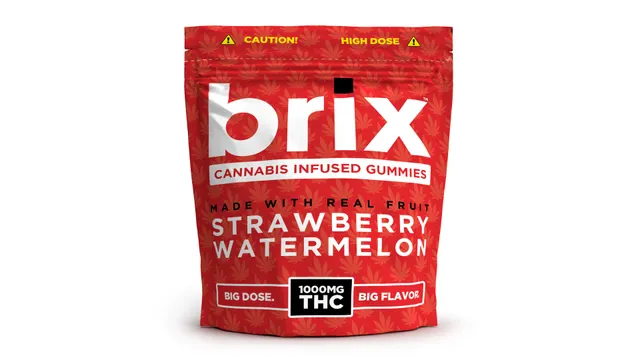 brix™ 1000mg THC Strawberry Watermelon Gummies