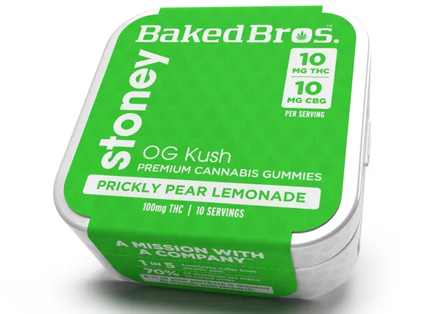Prickly Pear Lemonade Stoney Gummies | 100mg | 1:1 THC:CBG