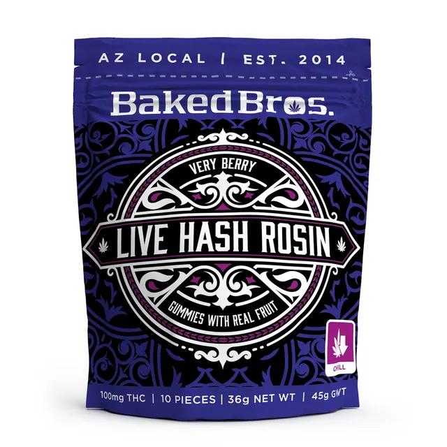 Very Berry Live Hash Rosin Gummies 10pk