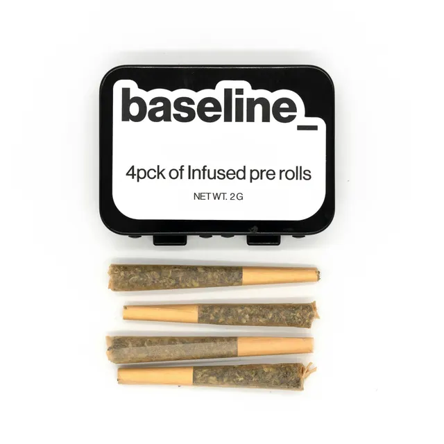 Baseline | Watermelon Mojito Infused 4pk Pre-Roll 2g