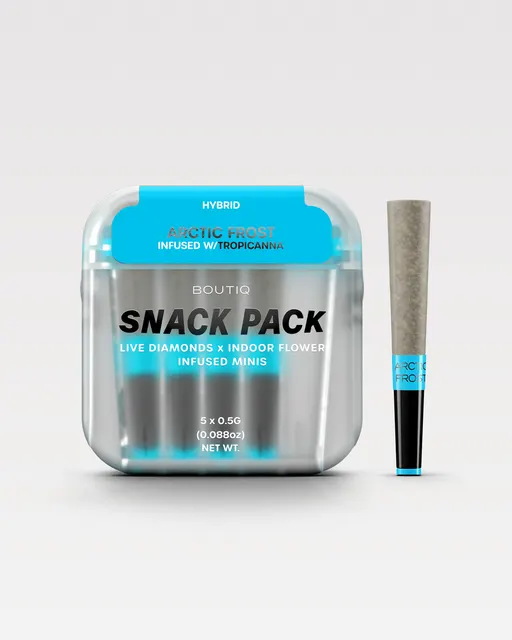 Boutiq - Live Diamonds Infused Mini Prerolls 5pk - Arctic Frost x Tropicanna (H)