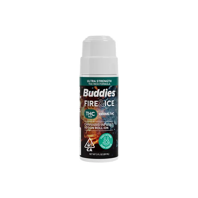 Buddies Fire & Ice Roll On - THC Rich 3oz