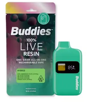 Buddies Live Resin Palm AIO - Lilac Mintz 1g