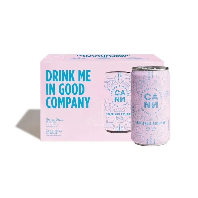Grapefruit Rosemary 6pk (2mg THC, 4mg CBD per can)
