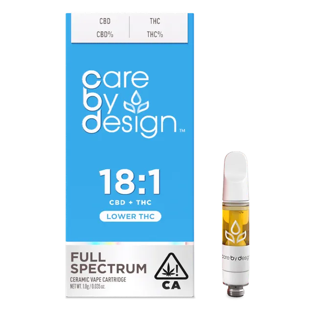Care By Design | 18:1 Full Spectrum Vape Cartridge 1 Gram