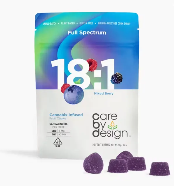 Care By Design Gummies - 18:1 Mixed Berries 20pk