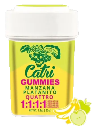 Catri - Gummies 1:1:1:1 - Apple Banana (H) (100mg THC/CBD/CBG/CBN)
