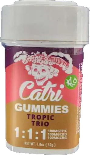 Catri - Gummies 1:1:1 - Tropic Trio (H) (100mg THC/CBD/CBG)