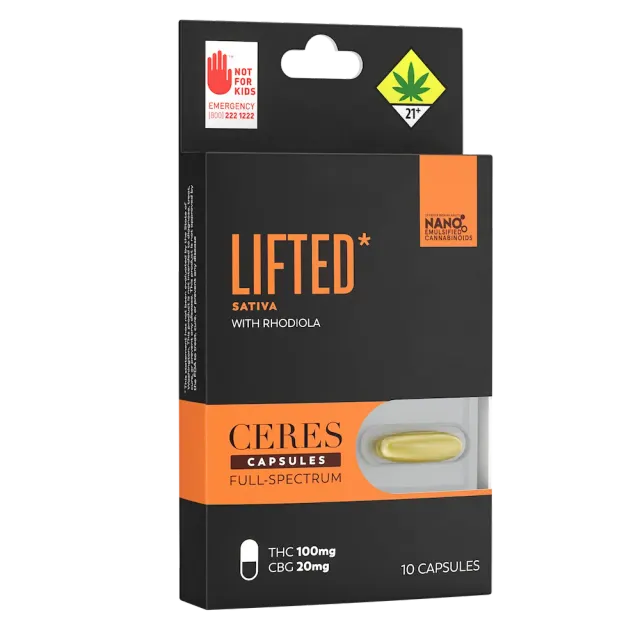 Lifted - Sativa [10pk] (100mg THC/20mg CBG)