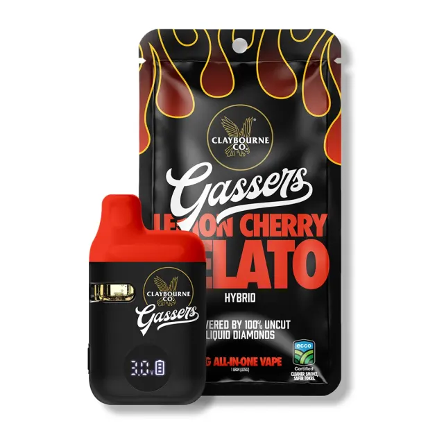 Lemon Cherry Gelato (1g) - Gassers All-In-One Liquid Diamonds Vape