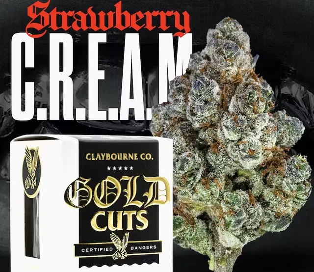 Claybourne Co Gold Cuts Strawberry C.R.E.A.M. Sativa Flower 3.5g