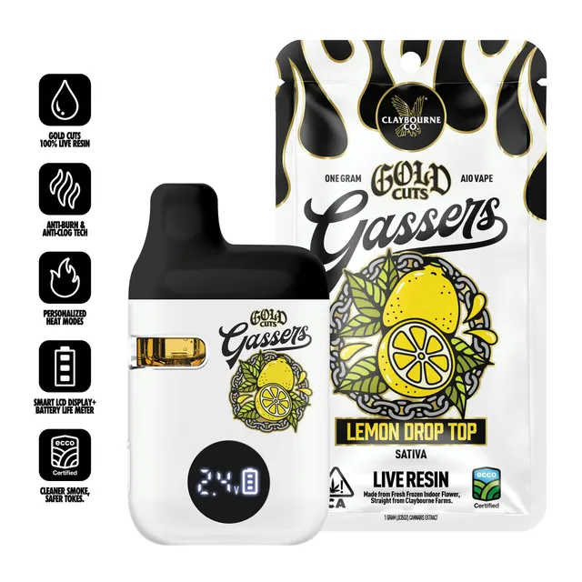 Lemon Drop Top (1g) - Gassers All-In-One Live Resin Vape