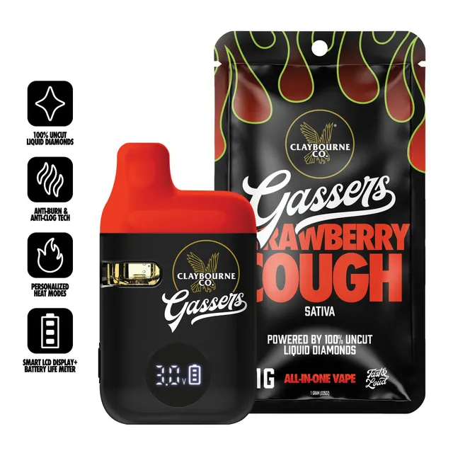 Strawberry Cough (1g) - Gassers All-In-One Liquid Diamonds Vape