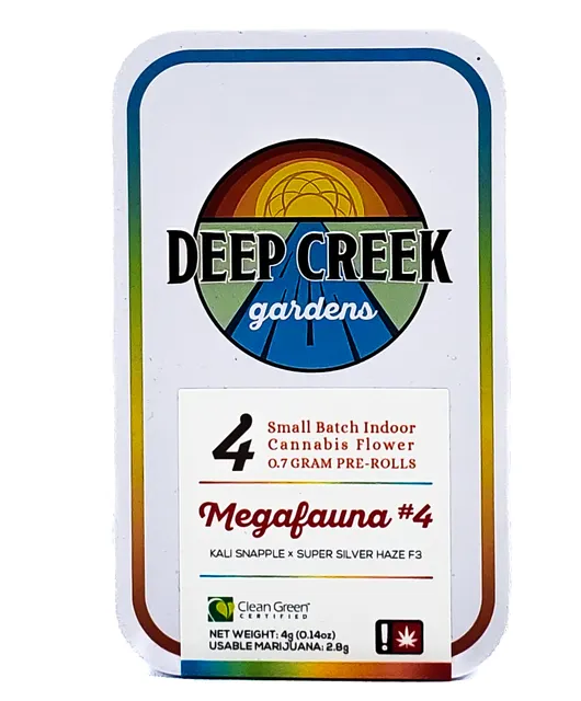 Deep Creek Gardens | Pre-Roll 4pk | Megafauna #4 | 2.8g