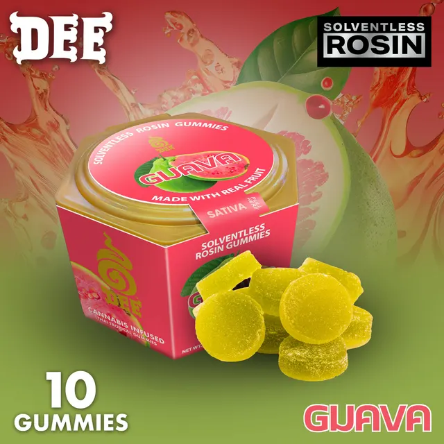 Dee - Gummies - 100mg THC 100mg CBG 10pk - Refresh - Guava