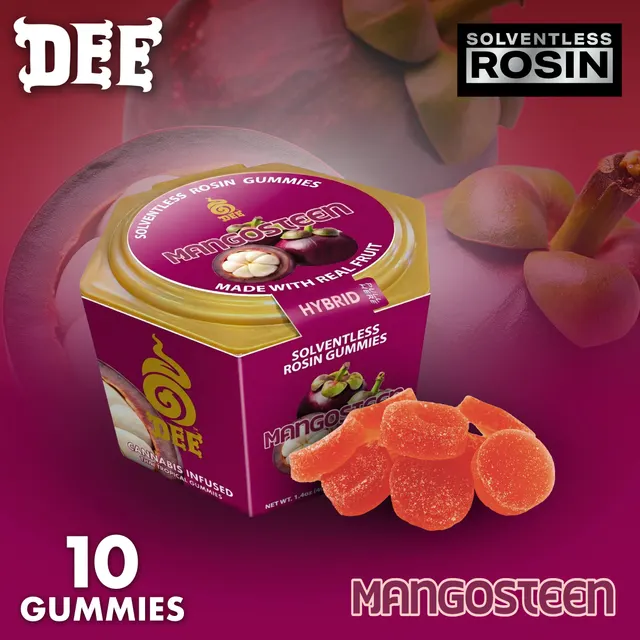 Dee - Gummies - 100mg THC 10pk - Reset - Mangosteen