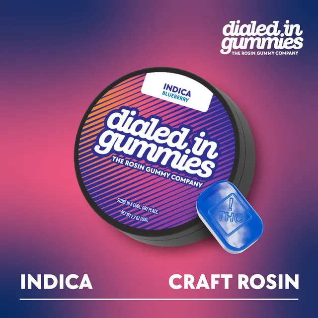 100mg - Blueberry - Rosin Gummies (10pk)