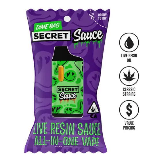 Dime Bag Live Resin AIO - Night Queen 1g