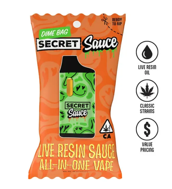 Dime Bag Live Resin AIO - Toad Venom 1g