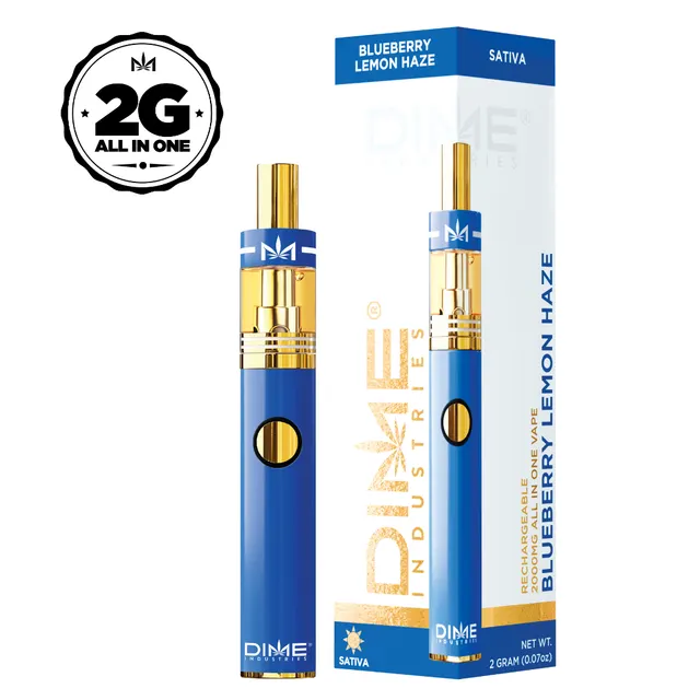 DIME - DISPOSABLE DISTILLATE - 2G - BLUEBERRY LEMON HAZE - SATIVA