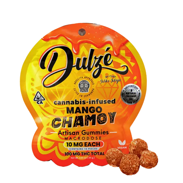 Dulze | Mango Chamoy Spicy Gummies | Edibles | 10mg | 10pk