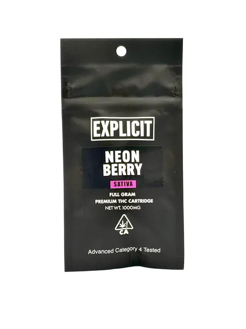 Explicit Neon Berry Sativa Cartridge 1g