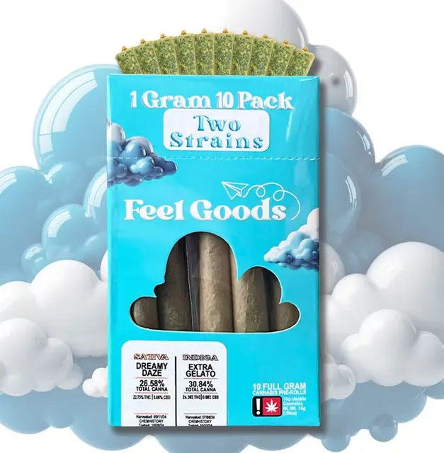 10pk Techno Butter + Animal Mintz - Preroll Pack - Feel Goods
