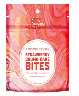 Sublime - Cake Bites - Strawberry Crumb (H) (100mg)