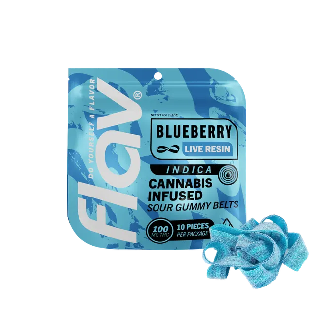 BLUEBERRY BELTS LIVE RESIN 100MG