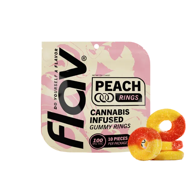 PEACH RINGS 100MG