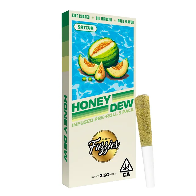 Fuzzies Originals Honeydew 2.5g Infused Preroll Packs - Sativa