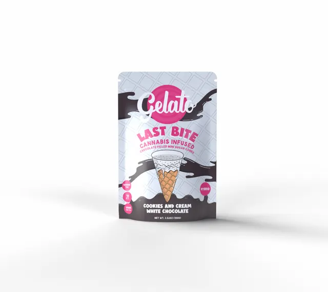 Gelato - Last Bite - Sugar Cones - Cookies N Cream (H) (100mg)