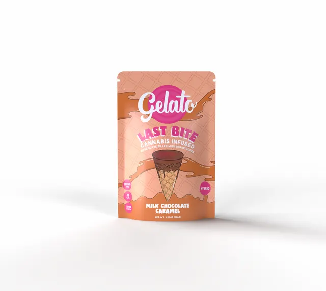 Gelato - Last Bite - Sugar Cones - Milk Chocolate Caramel (H) (100mg)