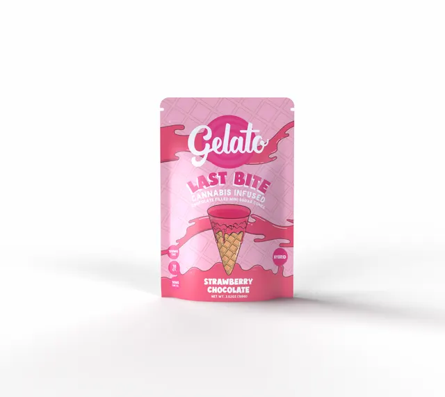 Gelato - Last Bite - Sugar Cones - Strawberry Chocolate (H) (100mg)