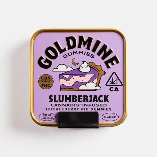 Slumberjack Huckleberry Pie Gummies | 100mg | 10ct | 10mg/ea