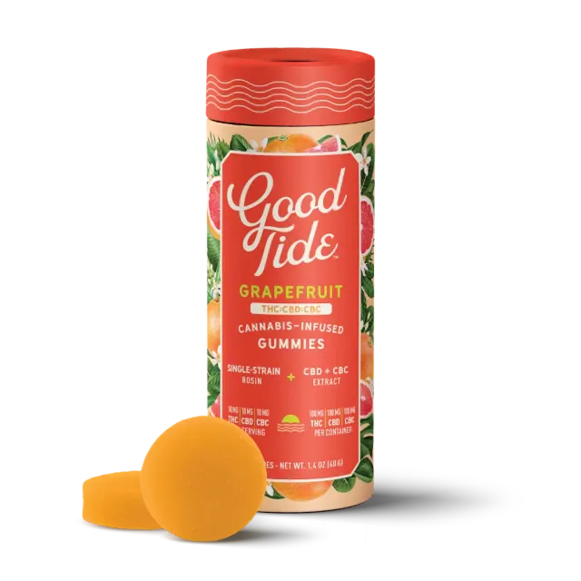 Grapefruit 1:1:1 CBD + CBC Single-Strain Rosin Gummies