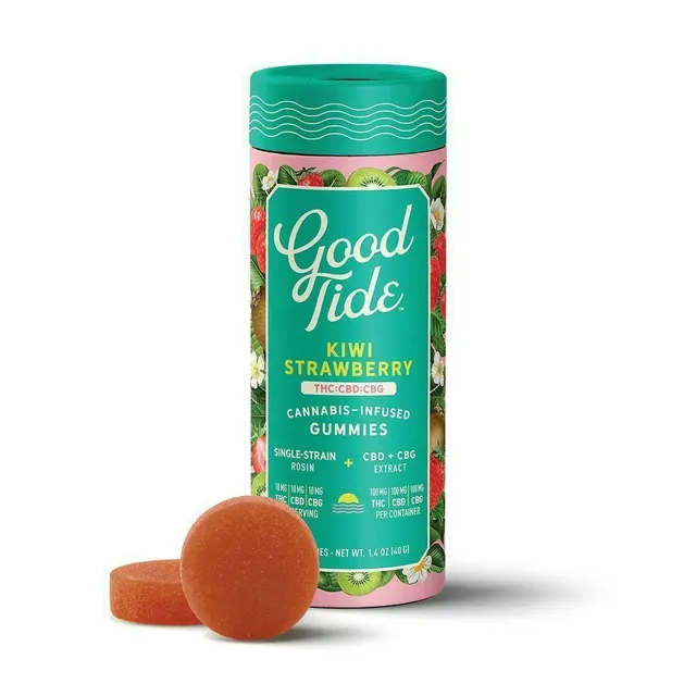 Kiwi Strawberry Solventless Hash Rosin Gummies | Refreshing