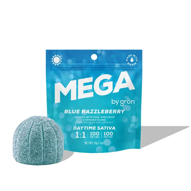 1:1 Blue Razzleberry MEGA - CBG/THC - Daytime Sativa