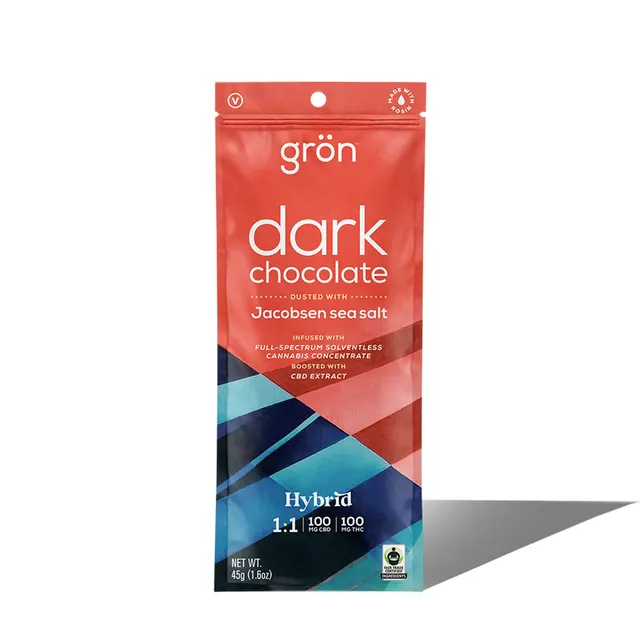 1:1 Dark Chocolate Sea Salt Bar - CBD/THC