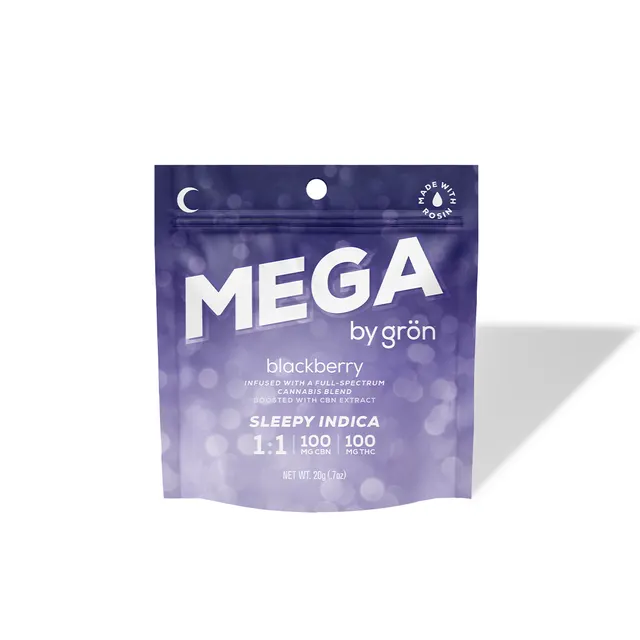 Blackberry Mega Pearl | 1:1 CBN:THC | 100mg