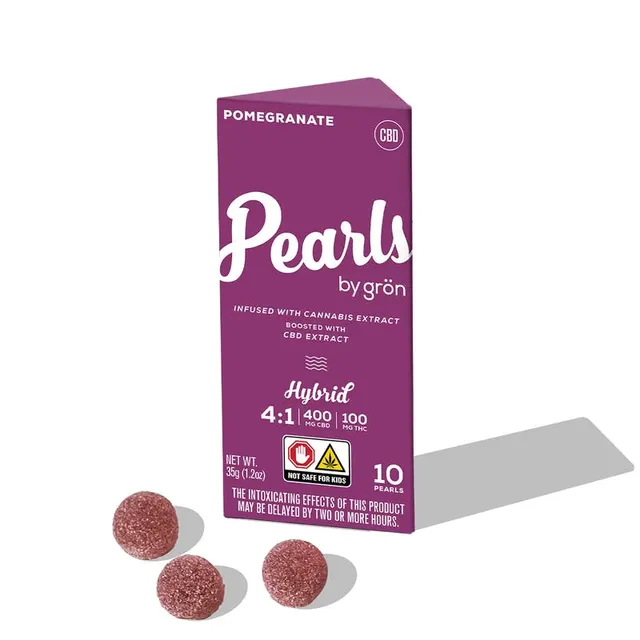 4:1 Pomegranate Pearls - CBD/THC - Hybrid - NJ