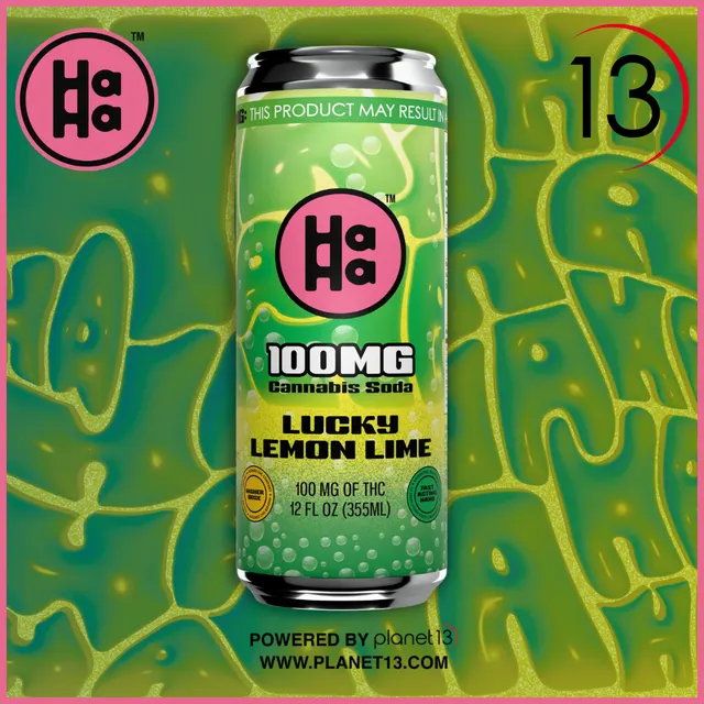 HaHa Lucky Lemon Lime 100mg Beverage