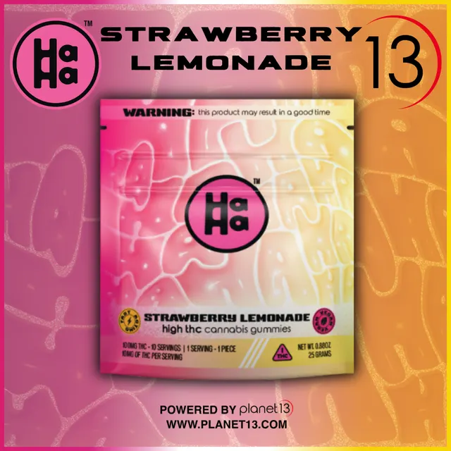 HaHa Strawberry Lemonade 100mg Gummies
