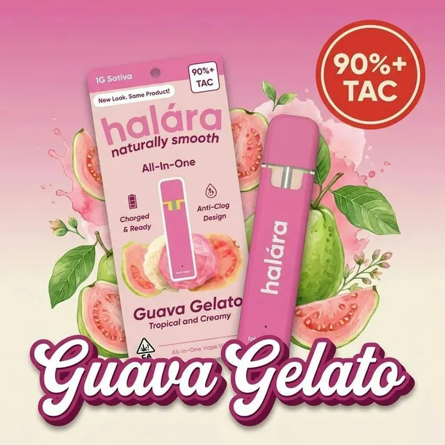 Halara | Guava Gelato | High THC AIO | 1g